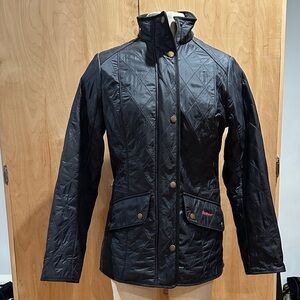 Barbour Navy Quilted Utility Jacket